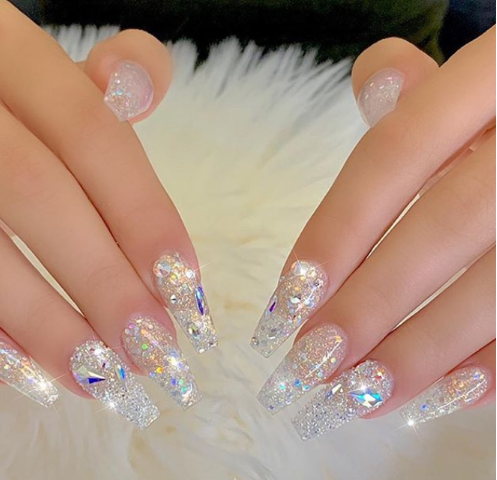 Chic Acrylic Gel Coffin Nails Design Ideas 2020 - Fashionre