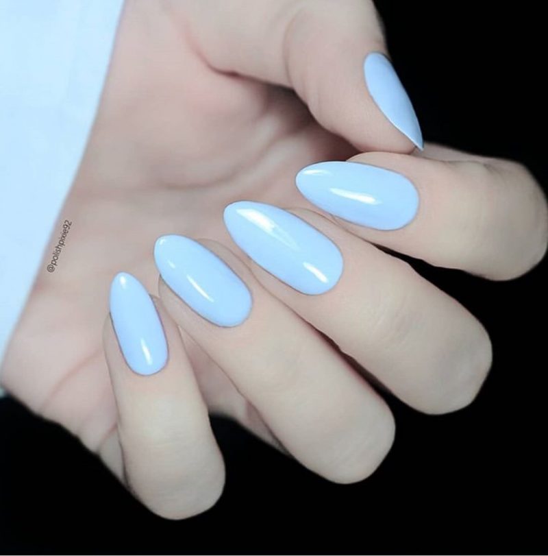 26+ Fabulous Blue Nail Designs 2021 - Fashionre